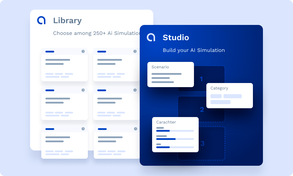 choose-from-250 AI Simulation for screening