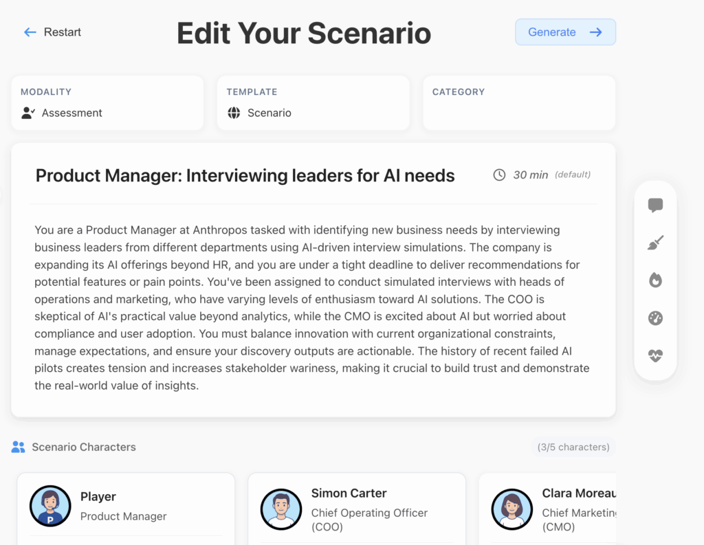 Test product management creativity with Anthropos Studio