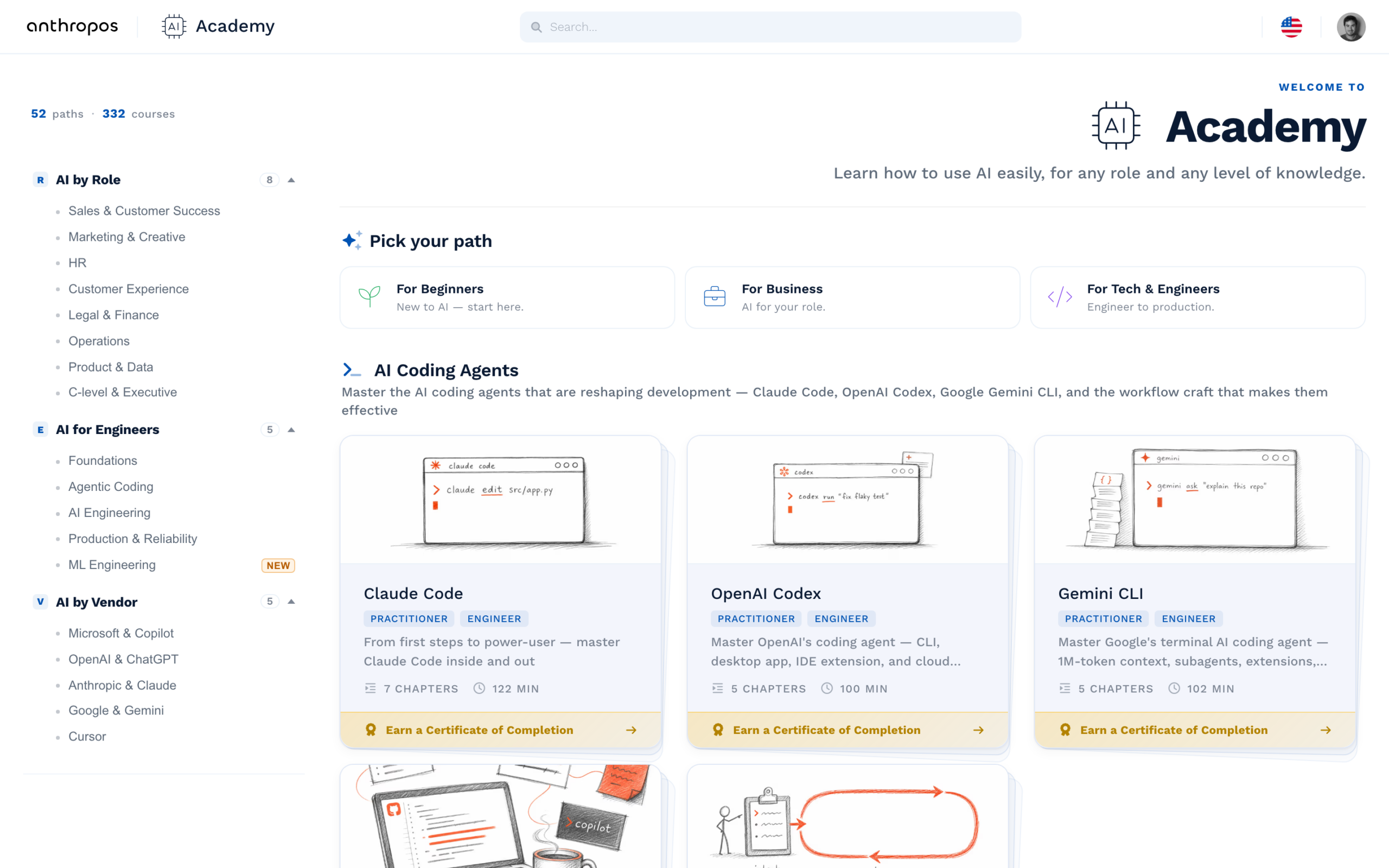 Build AI fluency with the Anthropos AI Academy