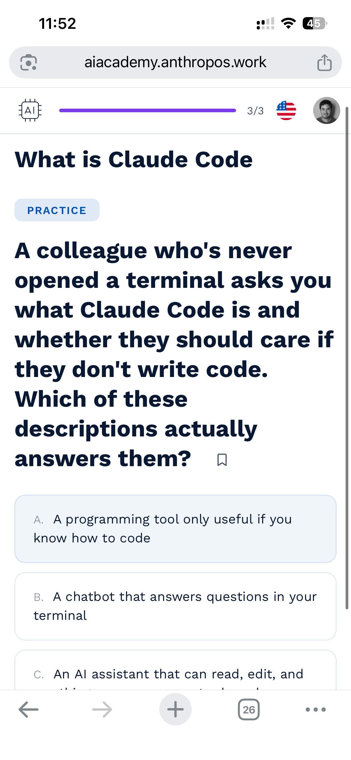 AI Academy quiz