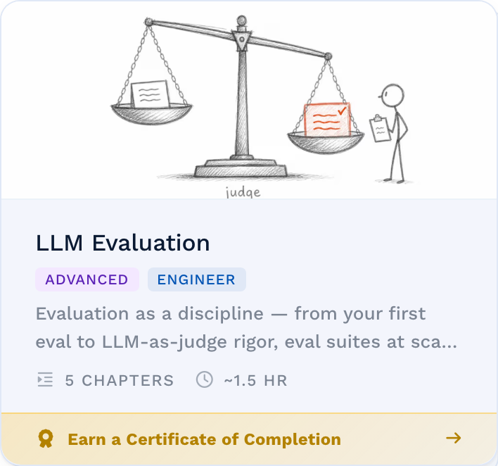 Advanced Evals path